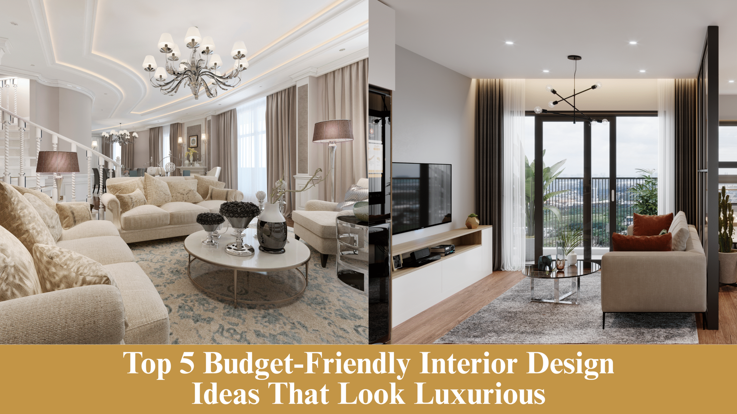 Top 5 Budget-Friendly Interior Design Ideas That Look Luxurious