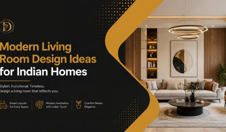 Modern Living Room Design Ideas for Indian Homes