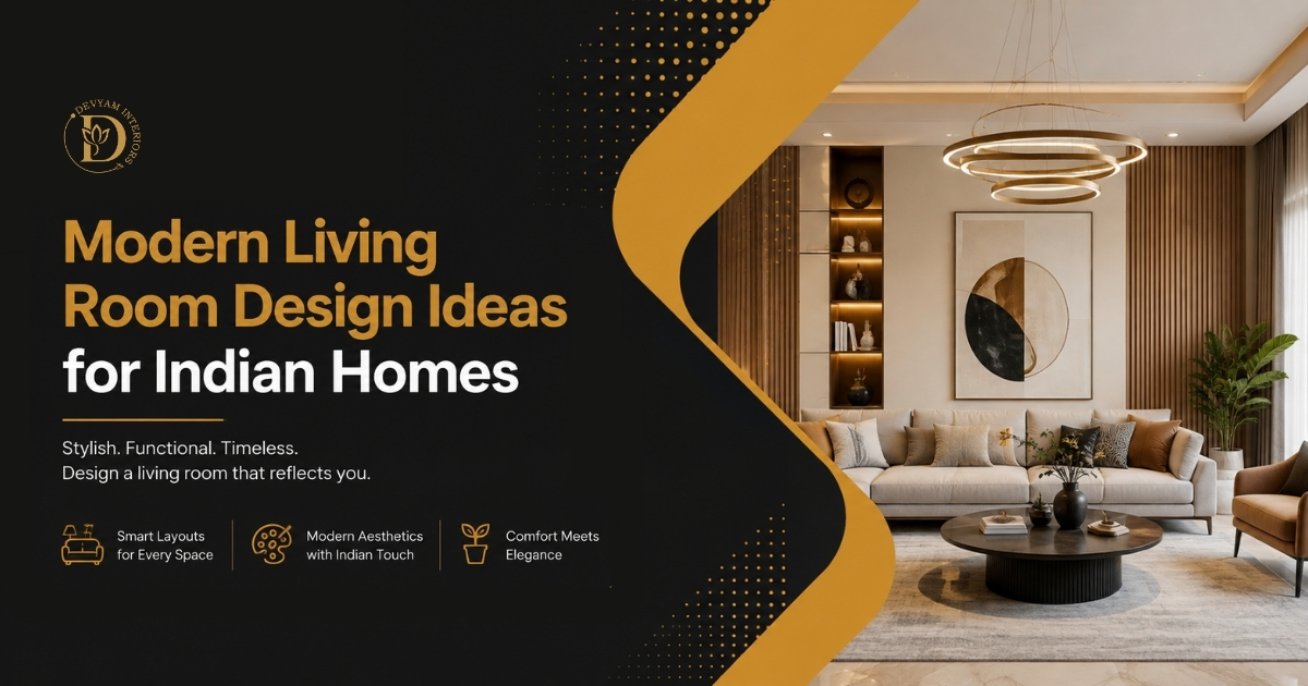 Modern Living Room Design Ideas for Indian Homes